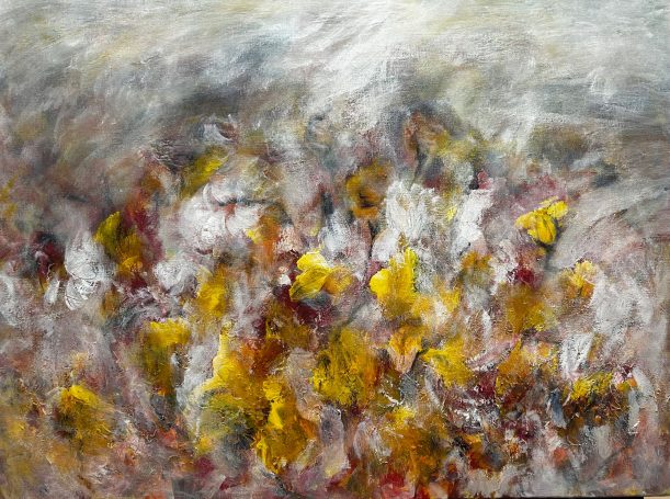 Schilderij De Abstracte Bloemen